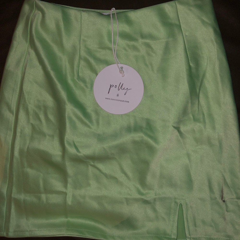 Princess Polly Marcel Mini Lime Skirt
